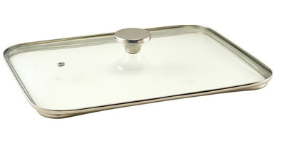 Genware Glass Lid For Cast Aluminium Roaster 40 x 27cm