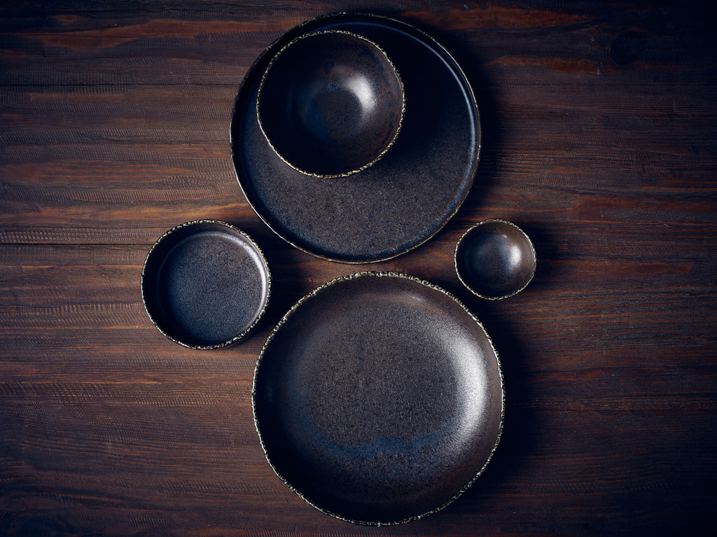 Terra Porcelain Roko Cinder Black Coupe Bowl 20cm (Box of 6)
