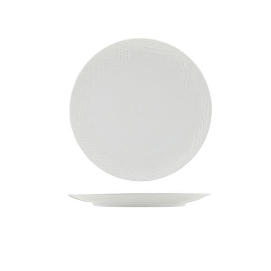 Incise Porcelain Lavara Coupe Plate 25.5cm (Box Of 4)
