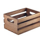 Genware Dark Rustic Wooden Crate 21.5 X 15 x 10.8Cm