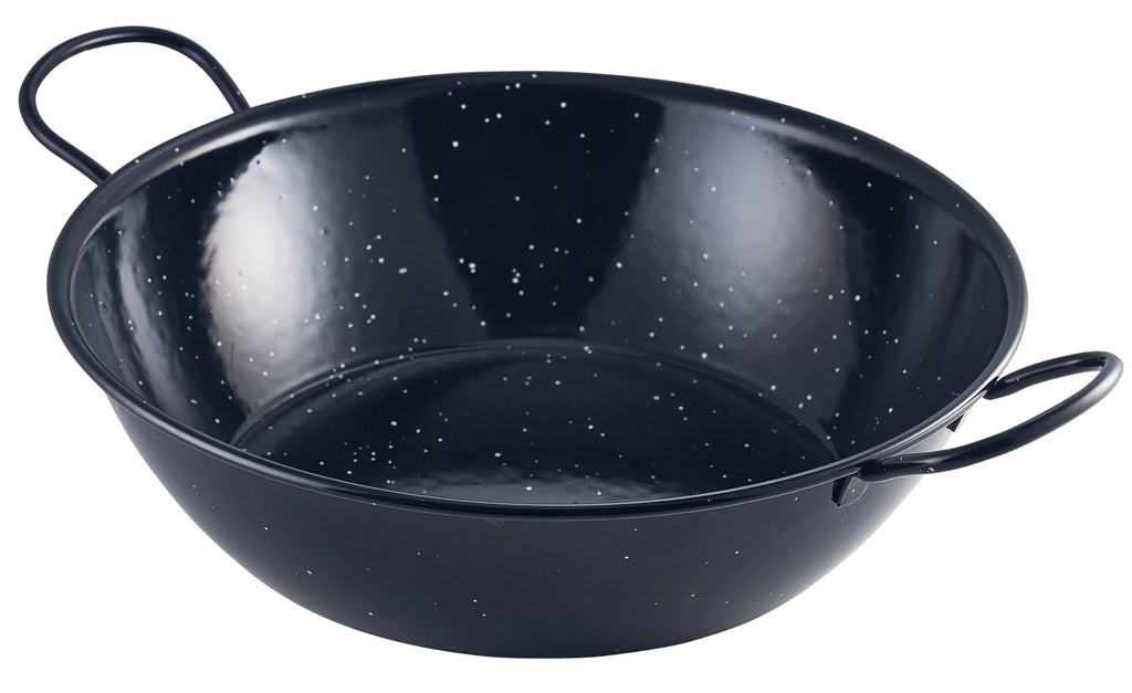 Black Enamel Dish 30 X 8Cm (Box Of 6)