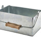 Galvanised Steel Rectangular Table Caddy 24.5 x 15.5 x 12.5cm