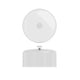 Clear Polycarbonate Dome Lid With White Handles 26.5 X 16.2cm