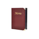 A4 Menu Holder Wine Red 8 Pages