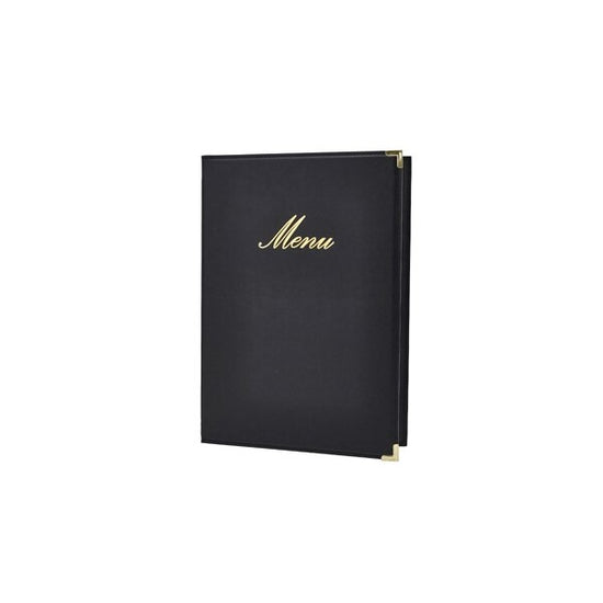 Classic A5 Menu Holder Black (4 Pages)