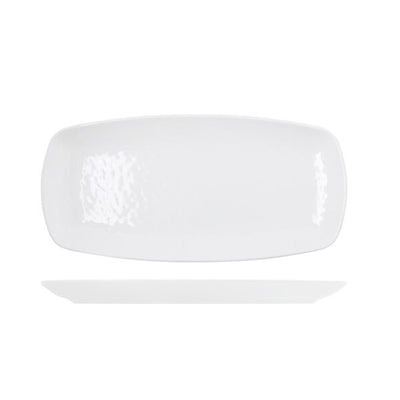 White Osaka Melamine Oblong Plate 35.5 x 19cm  (Box Of 12)