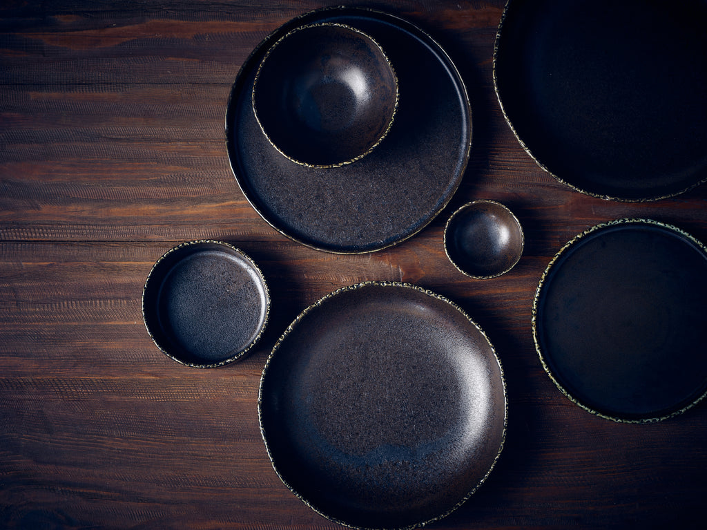 Terra Porcelain Roko Cinder Black Presentation Bowl 13cm (Box of 4)