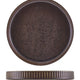 Terra Porcelain Fluted Presentation Plate 20.5cm Black (Box Of 6)