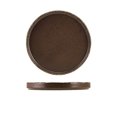 Terra Porcelain Roko Cinder Black Presentation Plate 21cm (Box of 4)