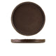 Terra Porcelain Roko Cinder Black Presentation Plate 28cm (Box of 4)