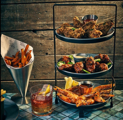 Genware Three Tier Presentation Stand 20.5 x 21.5 x 38cm (L x W x H)