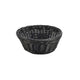 Black Round Polywicker Basket 21cm Dia x 8cm (Box Of 6)
