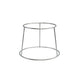 Genware Silver Anti-Slip Round Buffet Riser 18cm