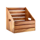 Genware Acacia Wood Angled Crate GN 1/2