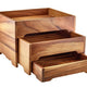 Genware Acacia Wood 3 Tier Display Stand GN 1/2