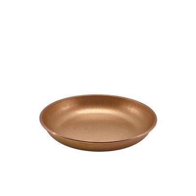Genware Copper Vintage Steel Coupe Plate 20cm (Box Of 12)