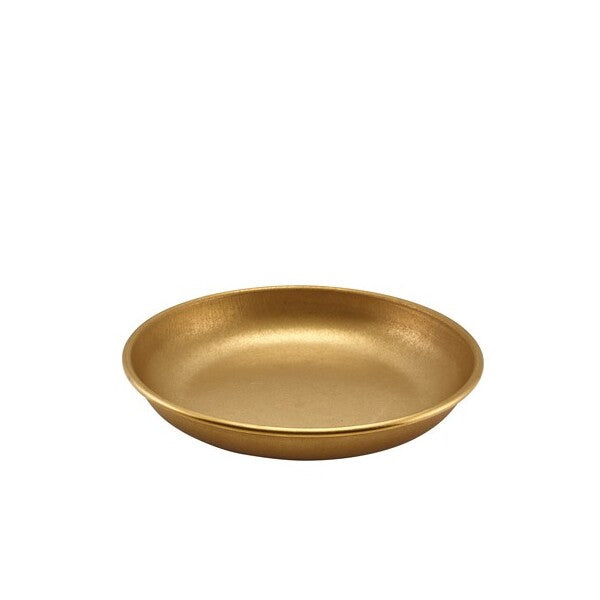 Genware Gold Vintage Steel Coupe Plate 20m (Box Of 12)