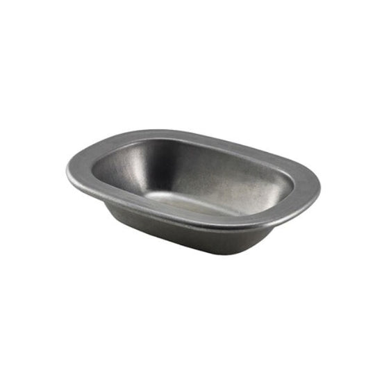 Vintage Steel Pie Dish 16 x 12 x 3.5cm (L X W X H) (Box Of 12)