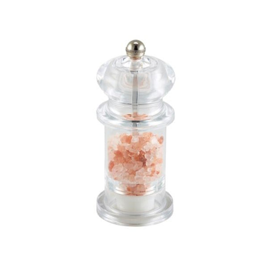 Genware Clear Salt/Pepper Grinder 14cm (Box Of 12)