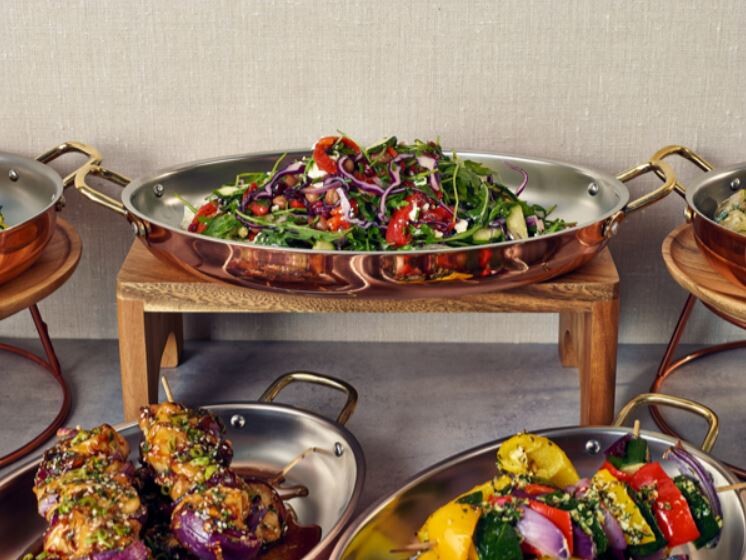 Oval Dish Copper Plated 34 x 23 x 4cm (L x W x H) (Box Of 3)
