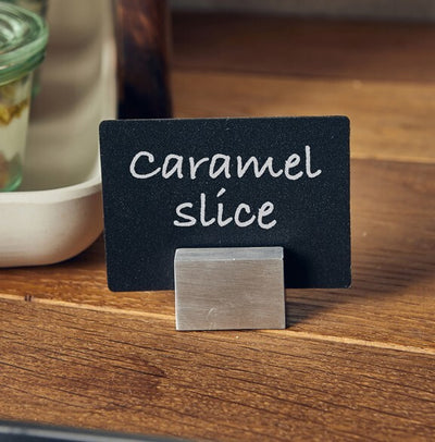 Genware Aluminium Rectangular Sign Holder (Box Of 12)