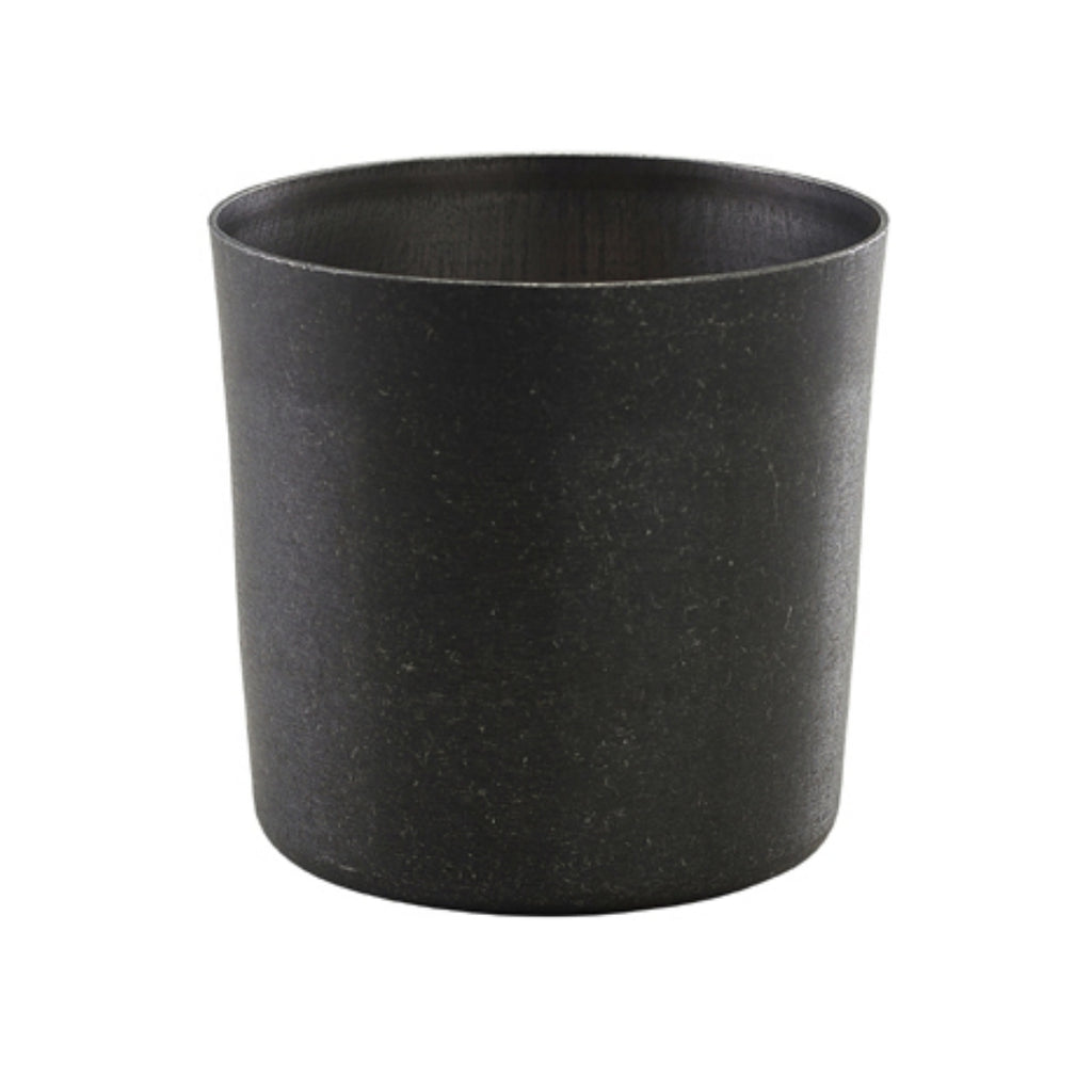 Serving Cup Vintage Steel Black 8.5 X 8.5cm (Box Of 12)
