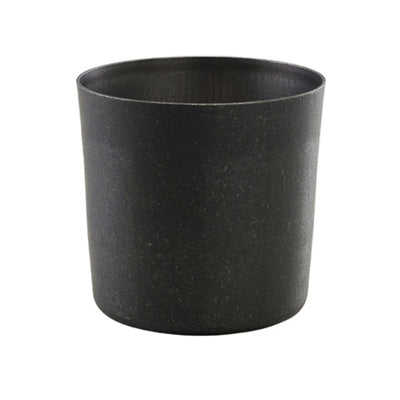 Serving Cup Vintage Steel Black 8.5 X 8.5cm (Box Of 12)