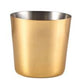 Gold Plated Plain Serving Cup 42cl / 14.8oz (Box Of 12)