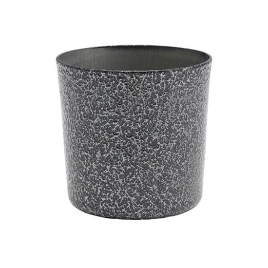 Hammered Stainless Steel Serving Cup 8.5 x 8.5cm 42cl / 14.8oz (Box Of 12)