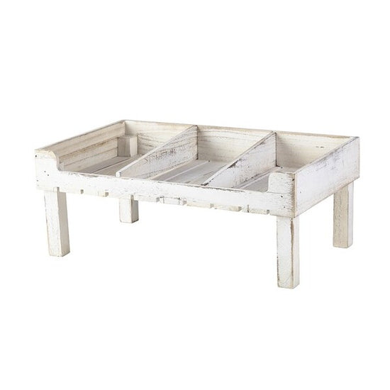 White Wash Wooden Display Crate Stand 53 x 32 x 21cm (L x W x H)