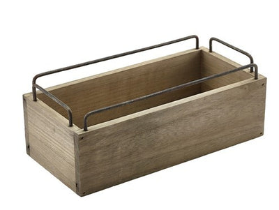 Industrial Wooden Crate 25cm x 12cm x 9.5cm