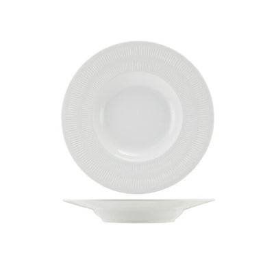 Incise Porcelain Solara Winged Soup Bowl 24cm (Box Of 4)