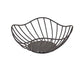 Wire Basket Lotus Leaf Black 20 x 8cm