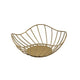 Wire Basket Lotus Leaf Gold 20 x 8cm