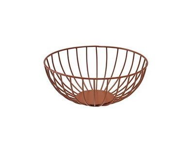 Round Wire Basket Copper 20 x 8cm
