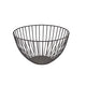Round Wire Basket Black 24 x 13cm
