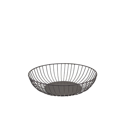 Round Wire Basket Black 27Cm X 7Cm
