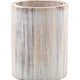 Genware White Wash Acacia Wood Cutlery Cylinder