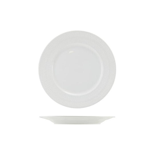 Incise Porcelain Solara Winged Plate 20cm (Box Of 6)
