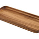 Genware Acacia Wood Rectangular Serving Tray 30cm x 13cm