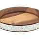 Acacia Zinc Banded Serving Board 17cm x 2.5cm