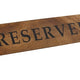 Genware Acacia Wood Reserved Sign