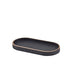 Genware Oval Black Wood Veneer Tray 23 x 11cm