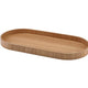 Genware Oval Light Wood Veneer Tray 35 x 16.5cm