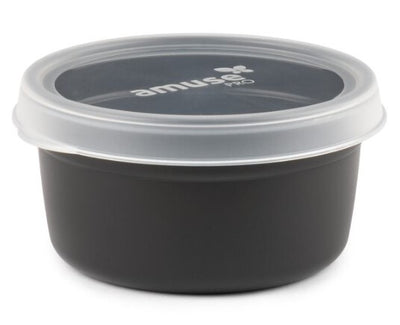 Harfield Black Bowl With Clear Lid 500ml (A697bla)