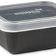 Harfield Black Rectangular Bowl With Clear Lid 400ml (A766bla)