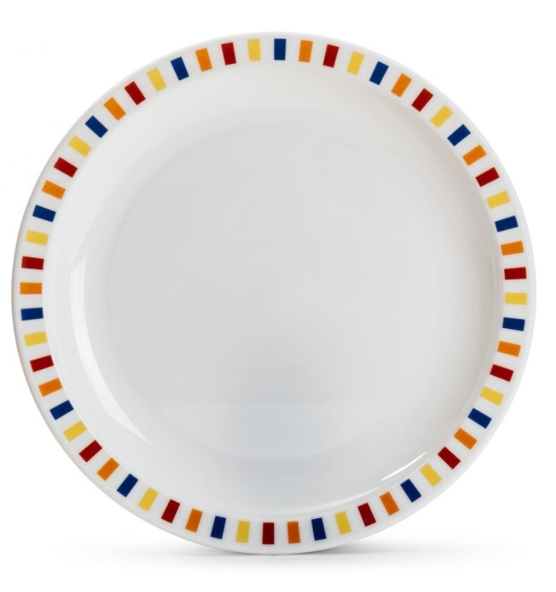 Harfield Duo Polycarbonate Plate 23cm With Patterned Rim (024P)