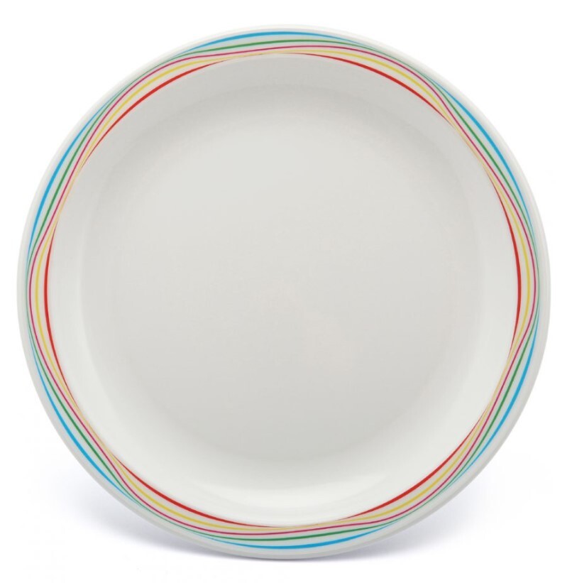 Harfield Duo Polycarbonate Plate 23cm With Patterned Rim (024P)