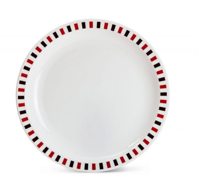 Harfield Duo Polycarbonate Plate 25.5cm With Patterned Rim (228P)