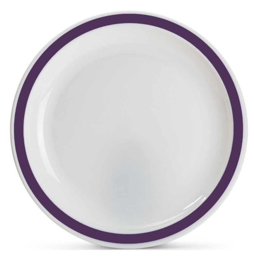 Harfield Duo Polycarbonate Plate 17cm With Solid Colour Rim (025)